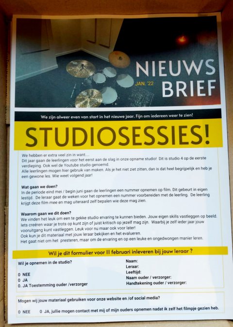 Het opnemen van je drumles op beeld en geluid geeft je een extra boost. Leuk voor nu en later!